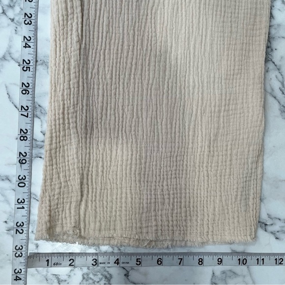 Rails Leon Pull On Pant in Flax Gauzy Breezy Lightweight Cotton Pockets Large - Picture 14 of 16